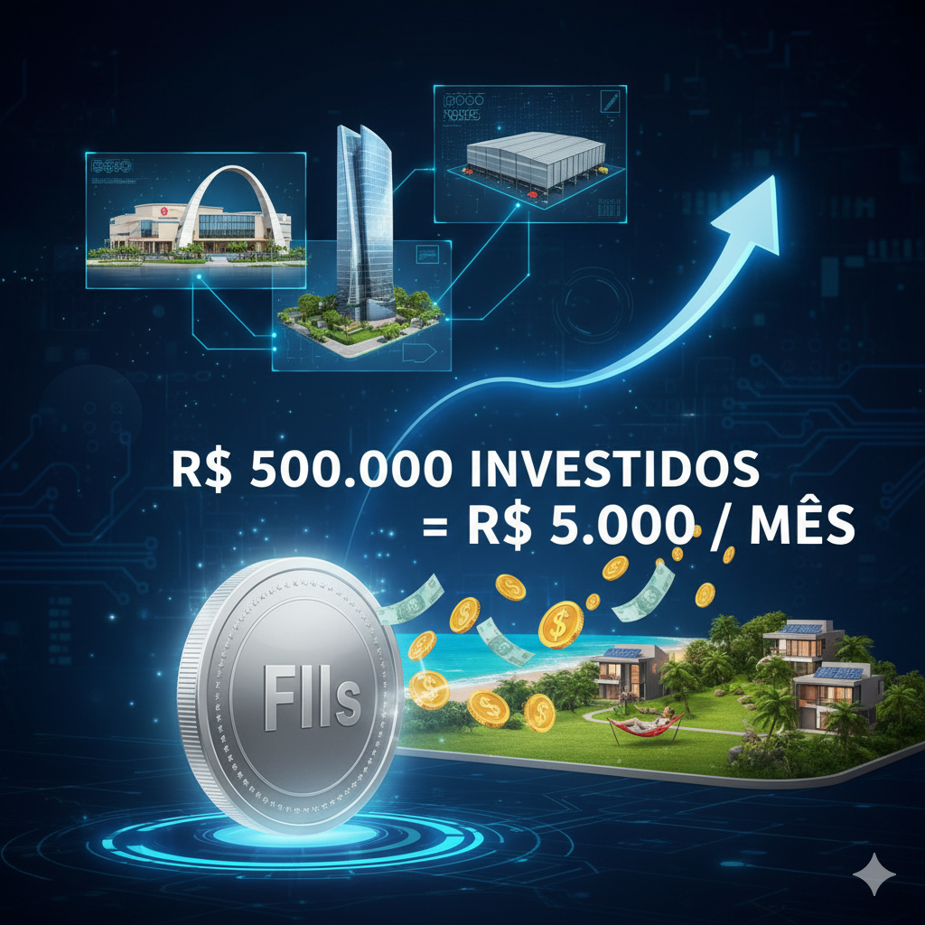 Viver de renda com Fundos Imobiliários: Quanto rende 500 mil reais?